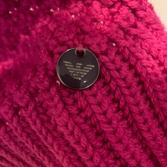 Emporio Armani virgin wool scarf made in Italy - Picture 3 of 4